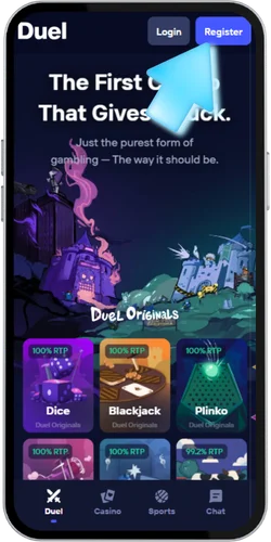Luo tili Duel casino