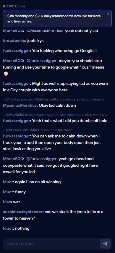 duel casino online chat
